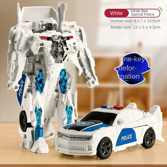 Transforming Robot Car Toy One Step Conversion Vehicle