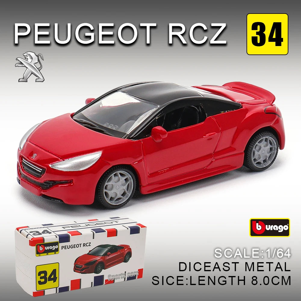 Bburago 1:64 Diecast Sports Car Model Collection