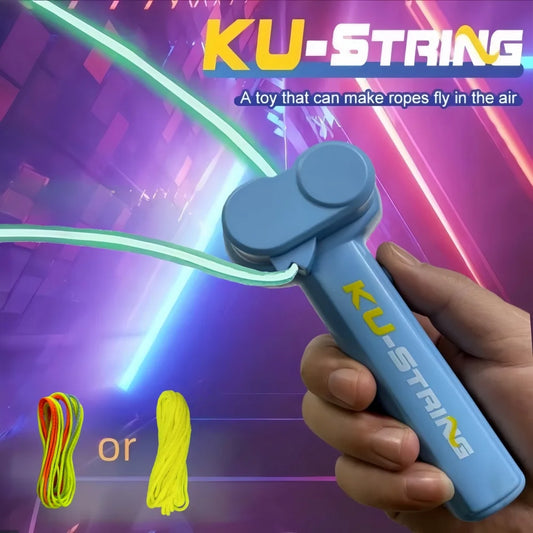 Glow in the Dark Electric Rope Launcher Toy for Kids